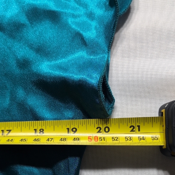 Nicole Miller Blue Cap Sleeve Relaxed Blouse - Picture 4 of 5